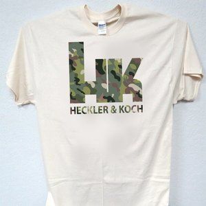 HK HECKLER & KOCH, COOL CAMO IVORY MEN'S T-SHIRT, T-1007